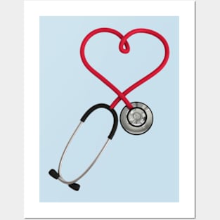 I Heart Stethoscope Posters and Art